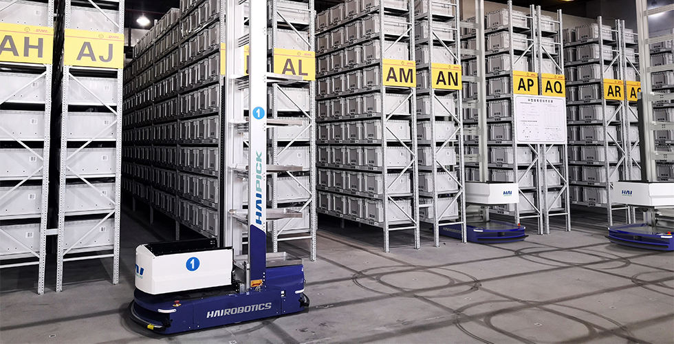 SF-DHLの倉庫ロボット