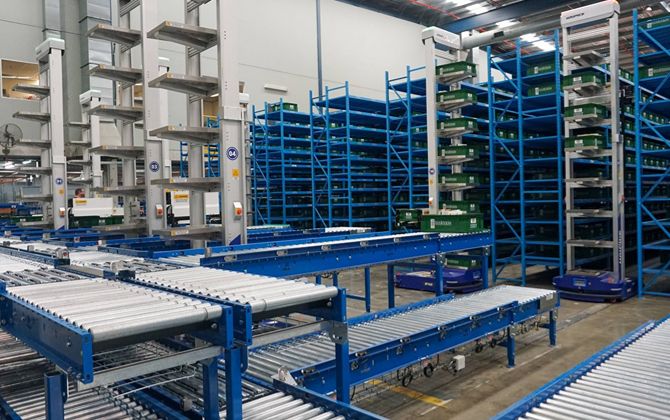 Storeroom material handling system integration