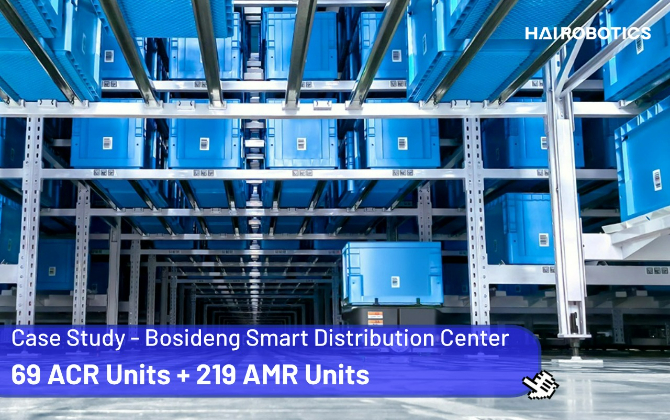 Bosideng Smart Distribution Center: 69 ACR units + 219 AMR units