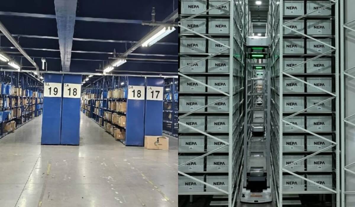 Previous Warehouse vs. Current Warehouse Automation