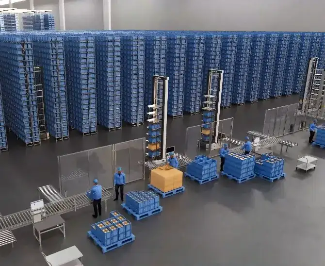 Automotive KLT Warehouse Solution
